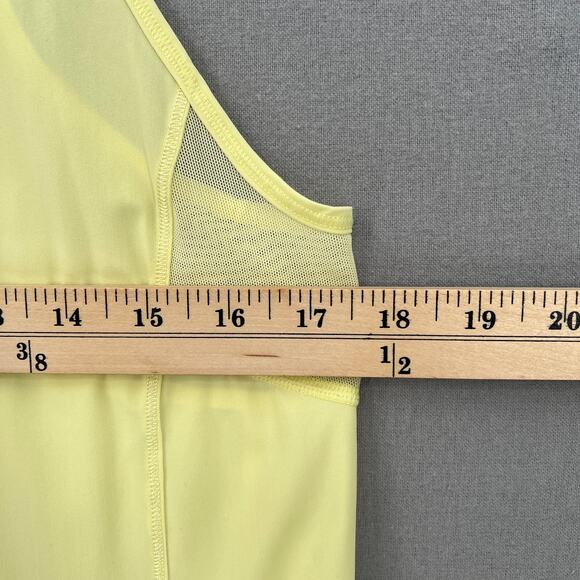 LULULEMON Sculpt Tank II Womens 6 8 Lemon Ice Yellow Mesh Crew Neck Wide Straps - Picture 13 of 14
